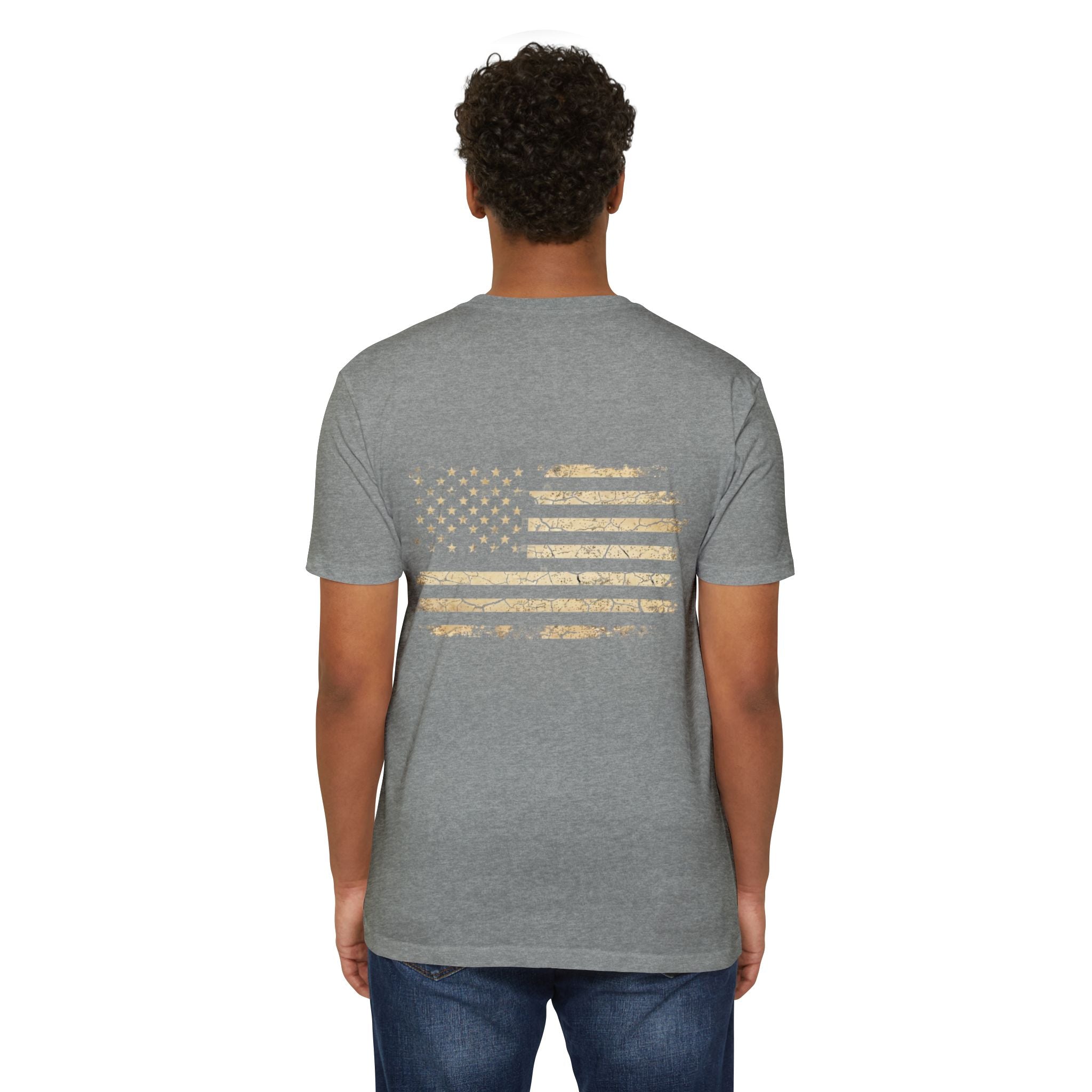 Copy of Earned the Title Kept the Attitude T-Shirt — Military USMC Veteran Flag Tee