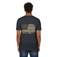 Copy of Earned the Title Kept the Attitude T-Shirt — Military USMC Veteran Flag Tee