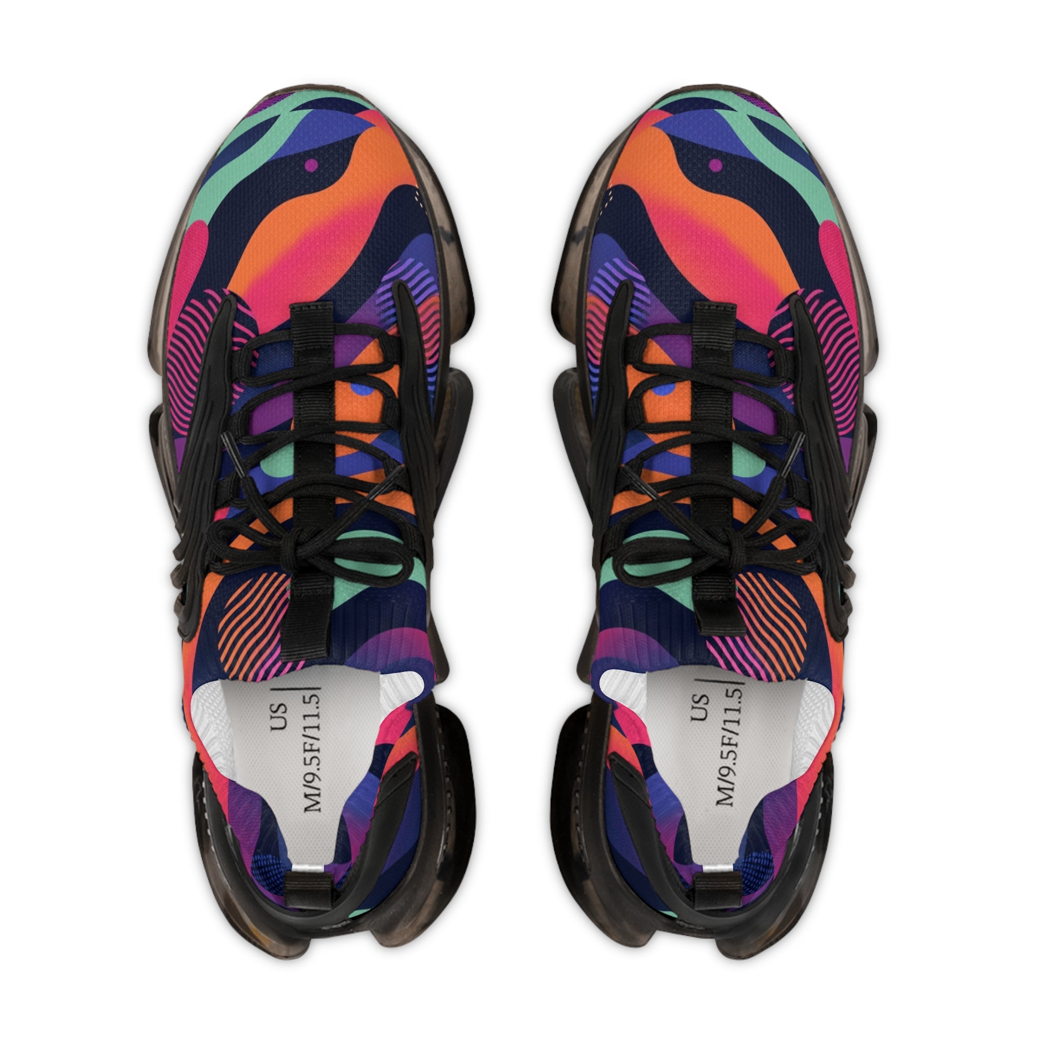 Vibrant Athletic Sneakers for Men – Colorful Mesh Design