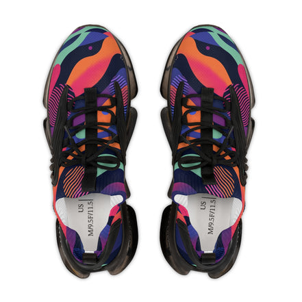 Vibrant Athletic Sneakers for Men – Colorful Mesh Design