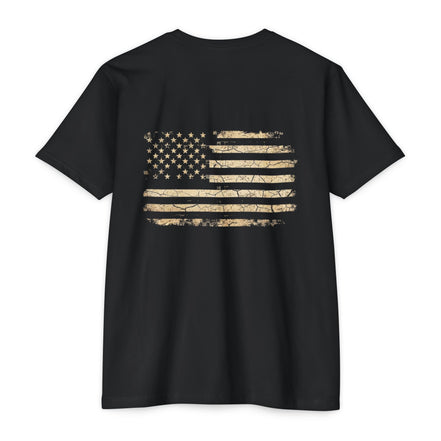 Copy of Earned the Title Kept the Attitude T-Shirt — Military USMC Veteran Flag Tee