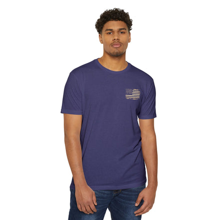 Copy of Earned the Title Kept the Attitude T-Shirt — Military USMC Veteran Flag Tee