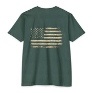 Copy of Earned the Title Kept the Attitude T-Shirt — Military USMC Veteran Flag Tee