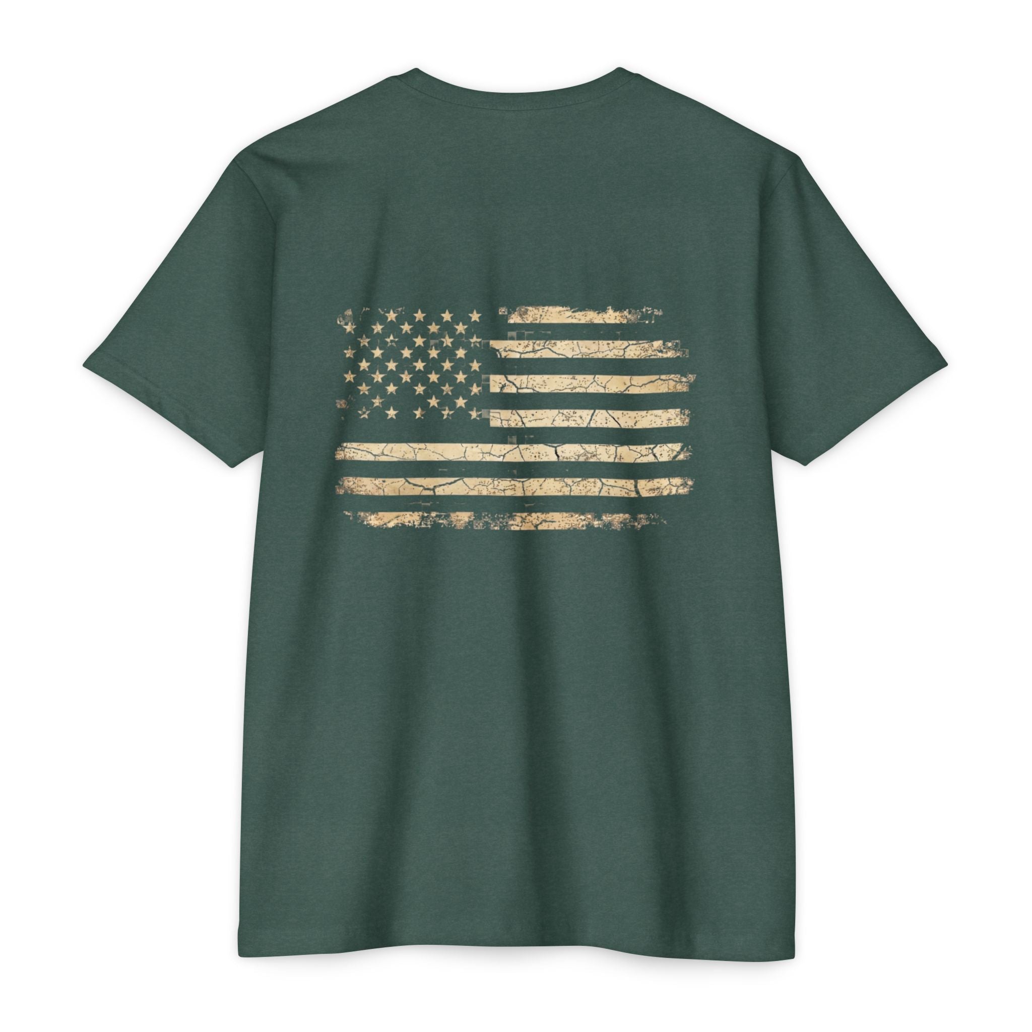 Copy of Earned the Title Kept the Attitude T-Shirt — Military USMC Veteran Flag Tee