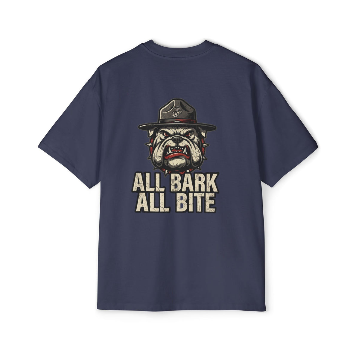 Men's Heavy Oversized Tee-ALL BARK ALL BITE