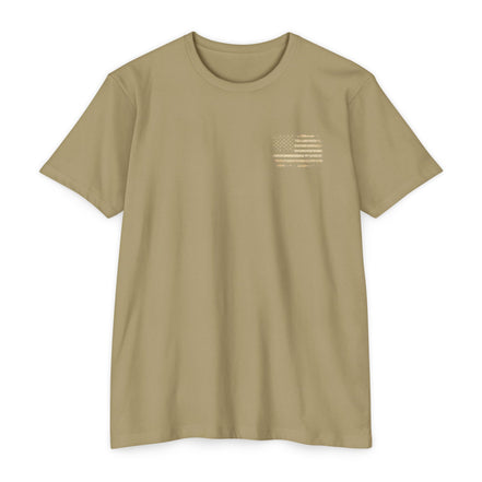 Copy of Earned the Title Kept the Attitude T-Shirt — Military USMC Veteran Flag Tee