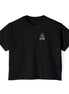 All Bark All Bite Bulldog Tee — Women's Boxy Dog Graphic T‑Shirt