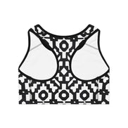 INCA Pattern Activewear Sports Bra — Tribal Inca Print Workout Top