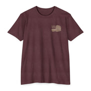 Copy of Earned the Title Kept the Attitude T-Shirt — Military USMC Veteran Flag Tee