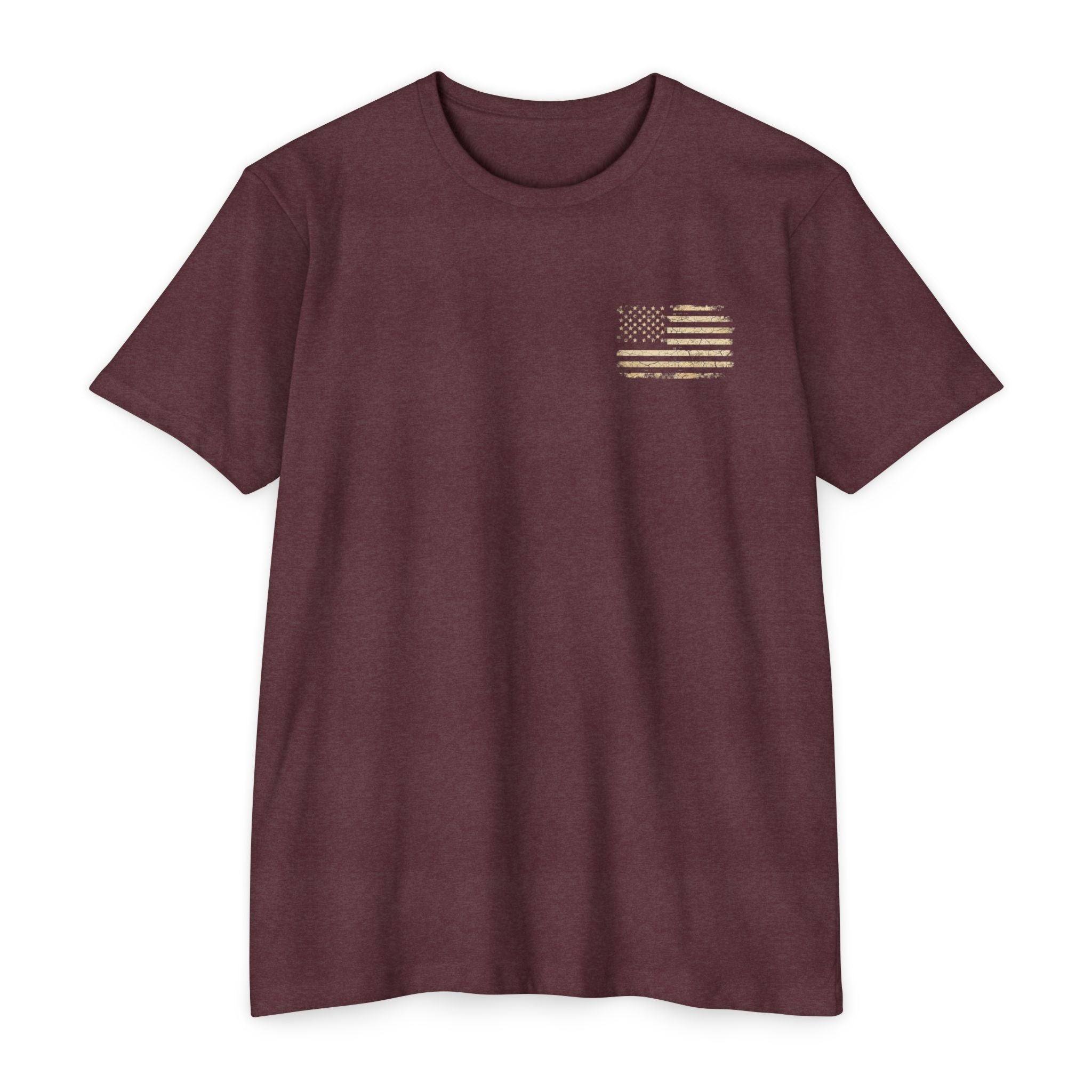 Copy of Earned the Title Kept the Attitude T-Shirt — Military USMC Veteran Flag Tee
