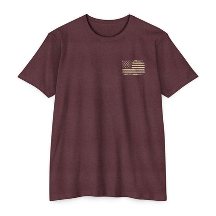 Copy of Earned the Title Kept the Attitude T-Shirt — Military USMC Veteran Flag Tee