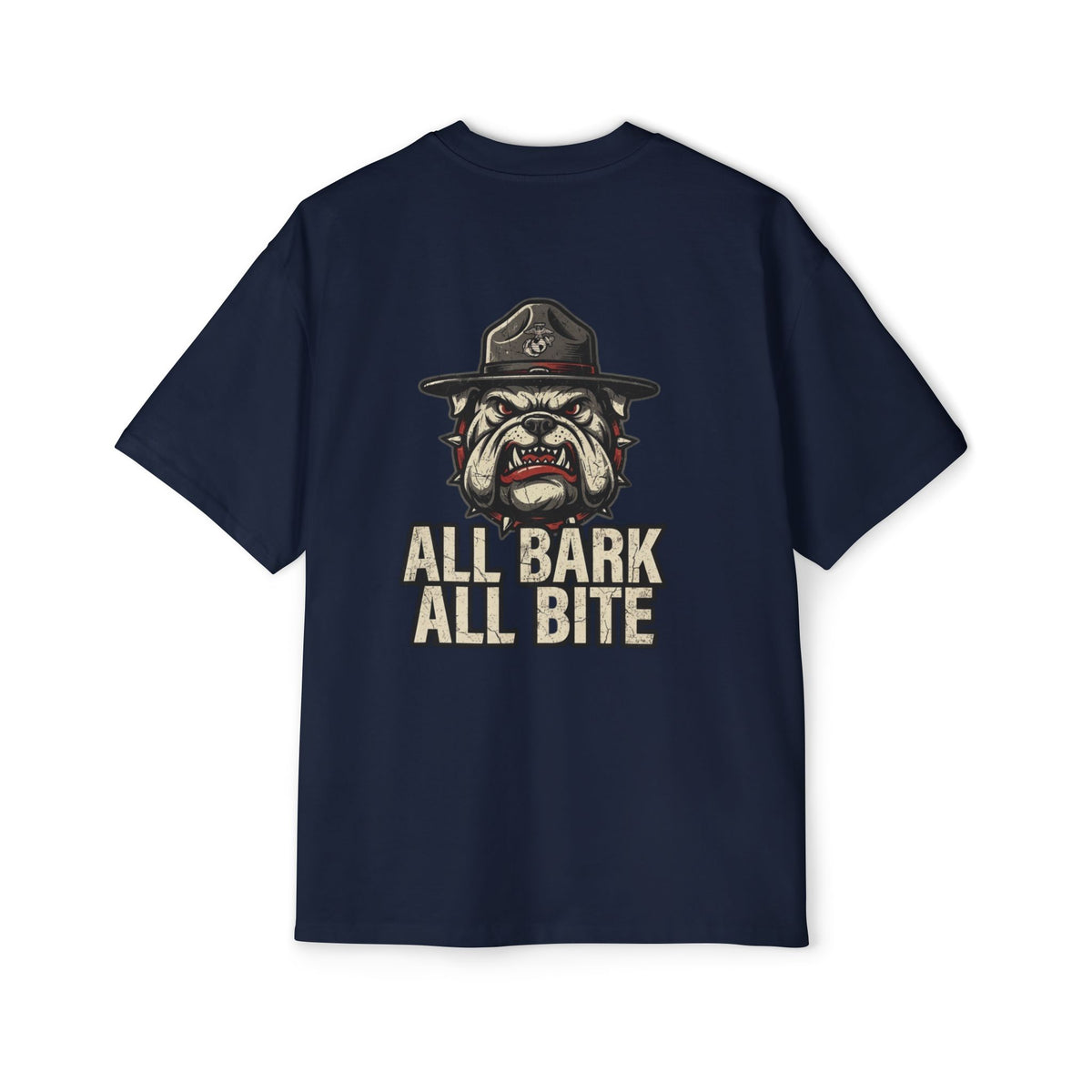 Men's Heavy Oversized Tee-ALL BARK ALL BITE