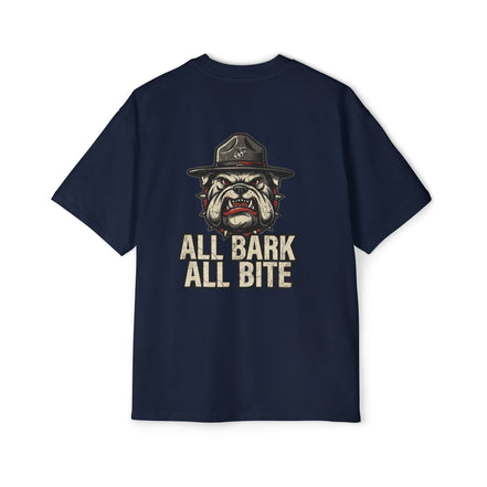 Men's Heavy Oversized Tee-ALL BARK ALL BITE