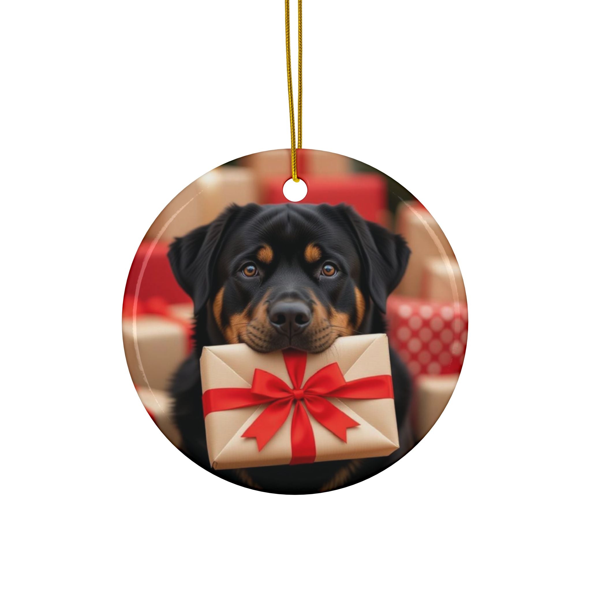 Ceramic Ornaments - Rottweiler Design