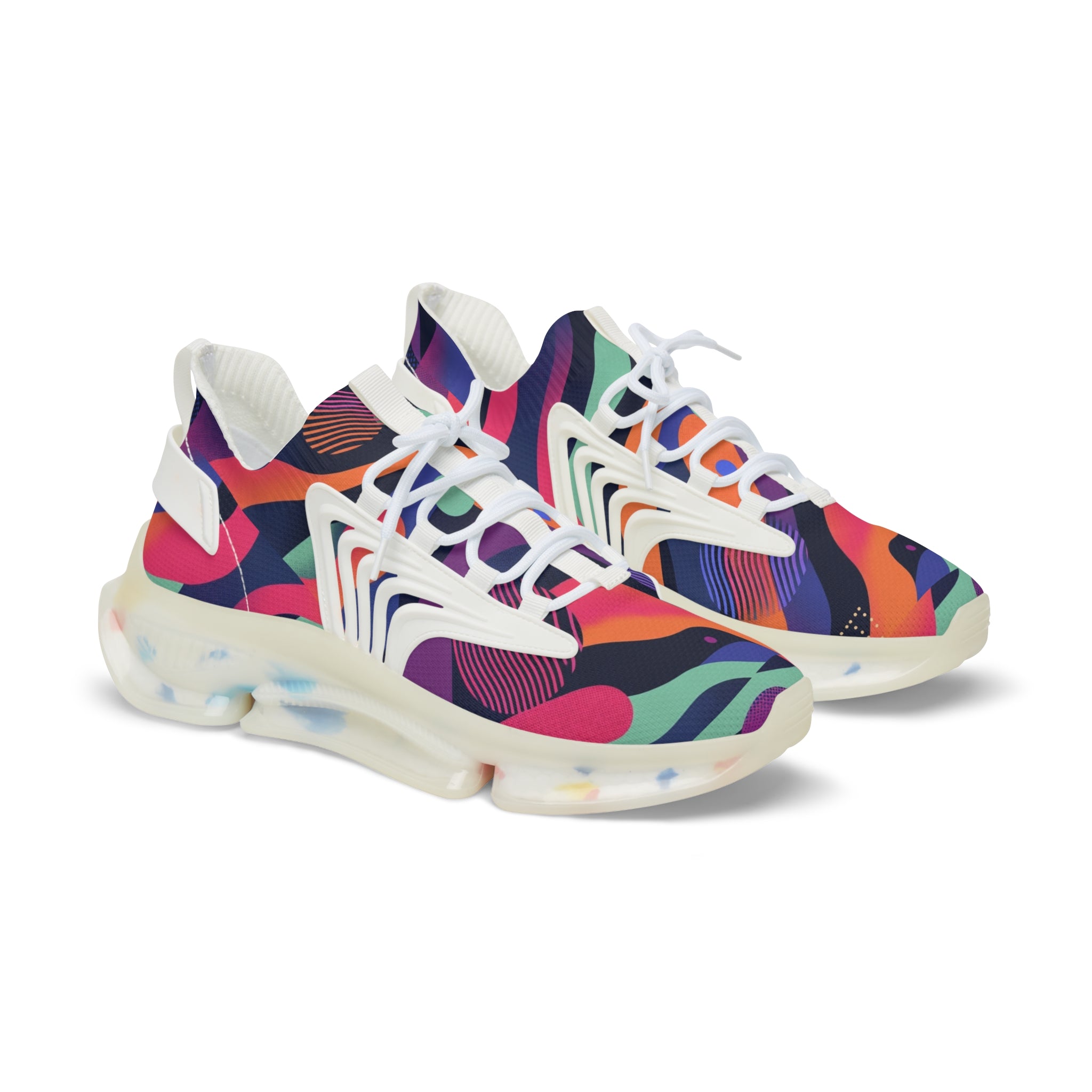 Vibrant Athletic Sneakers for Men – Colorful Mesh Design