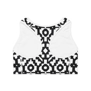 INCA Pattern Activewear Sports Bra — Tribal Inca Print Workout Top
