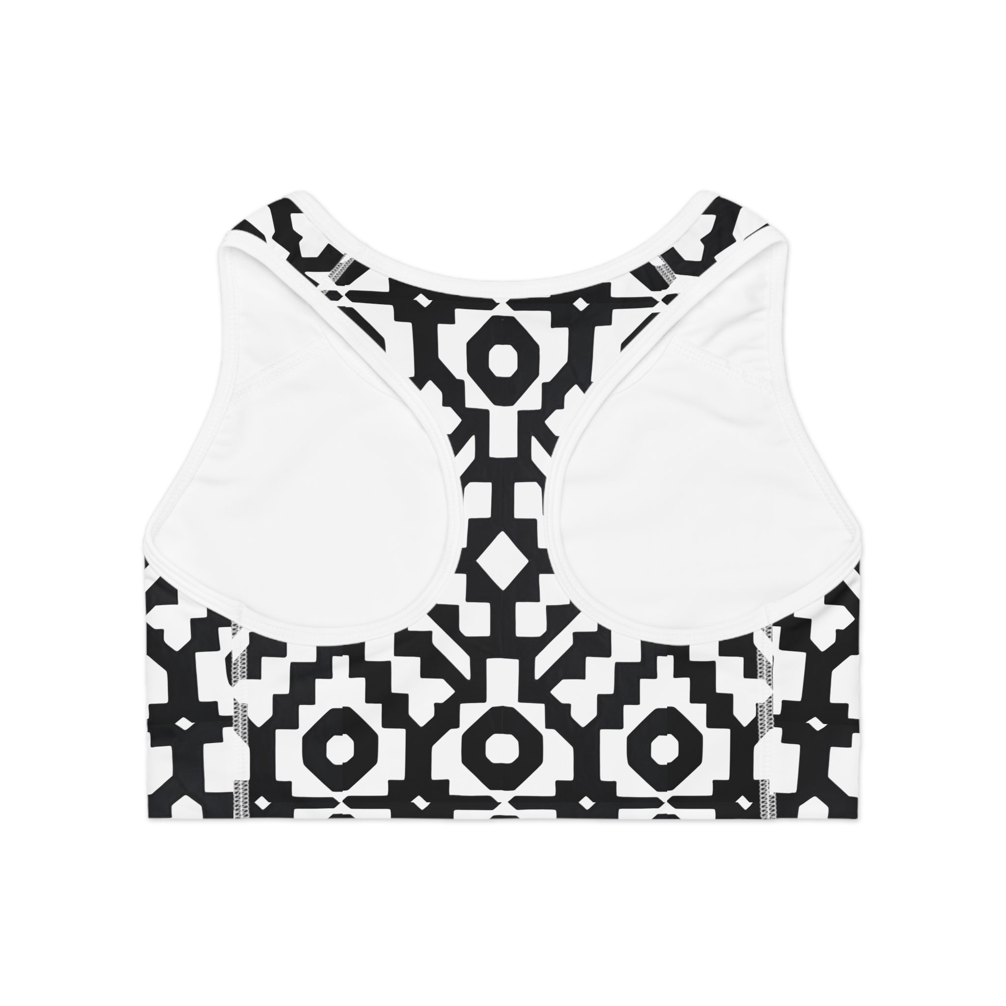 INCA Pattern Activewear Sports Bra — Tribal Inca Print Workout Top