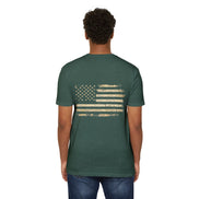 Copy of Earned the Title Kept the Attitude T-Shirt — Military USMC Veteran Flag Tee