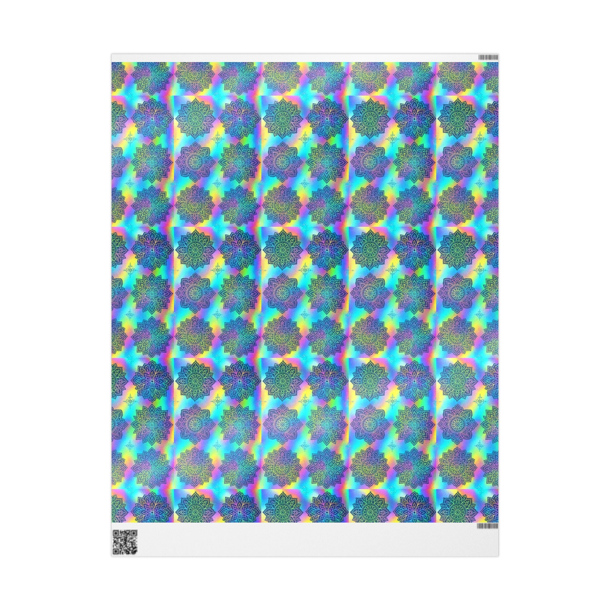 Wrapping Paper - Hologram Mandala Design