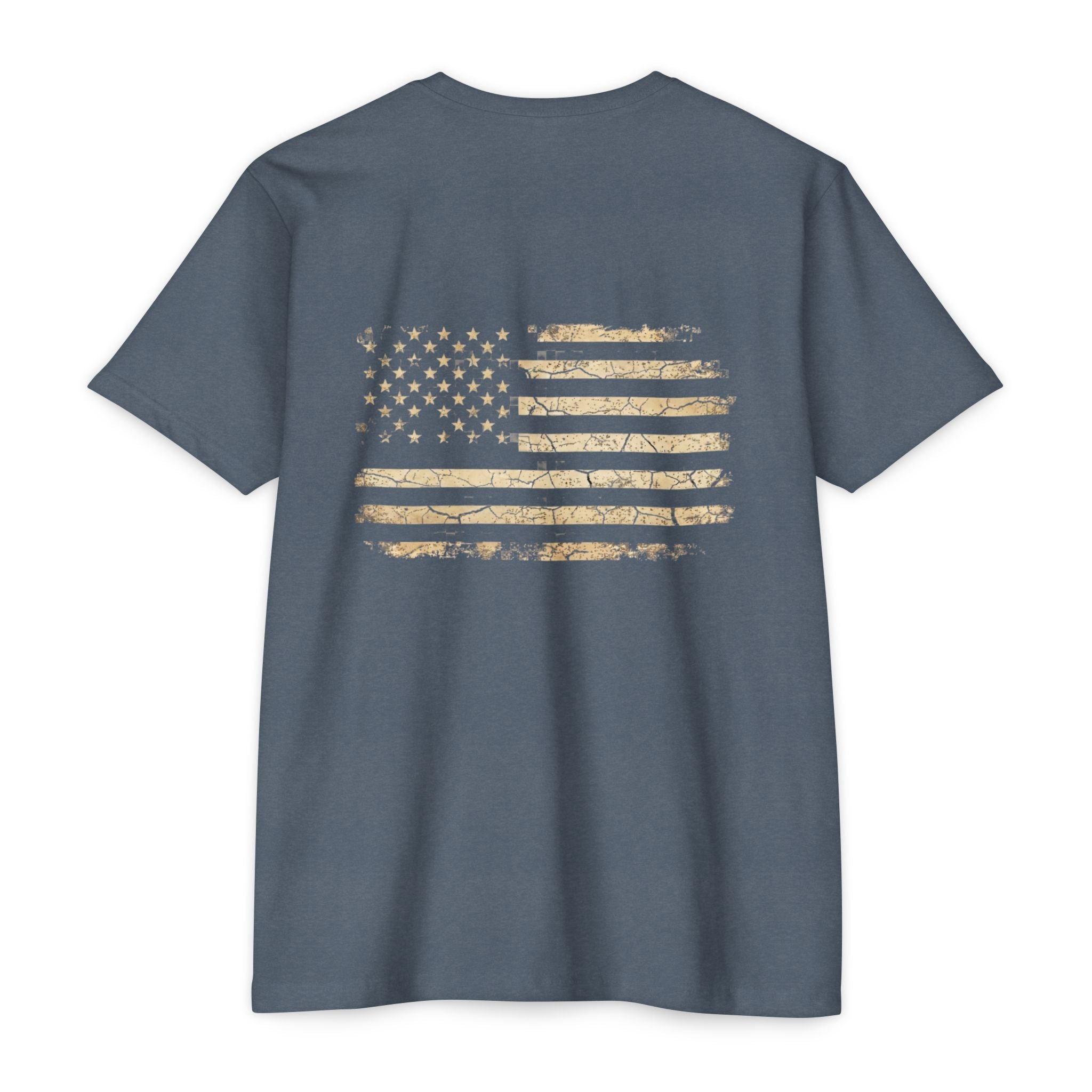 Copy of Earned the Title Kept the Attitude T-Shirt — Military USMC Veteran Flag Tee