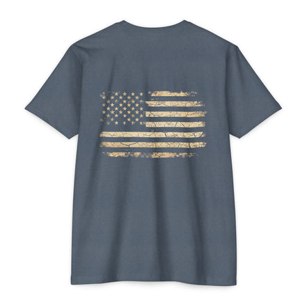 Copy of Earned the Title Kept the Attitude T-Shirt — Military USMC Veteran Flag Tee
